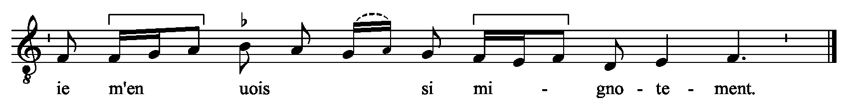 Refrain musical notation